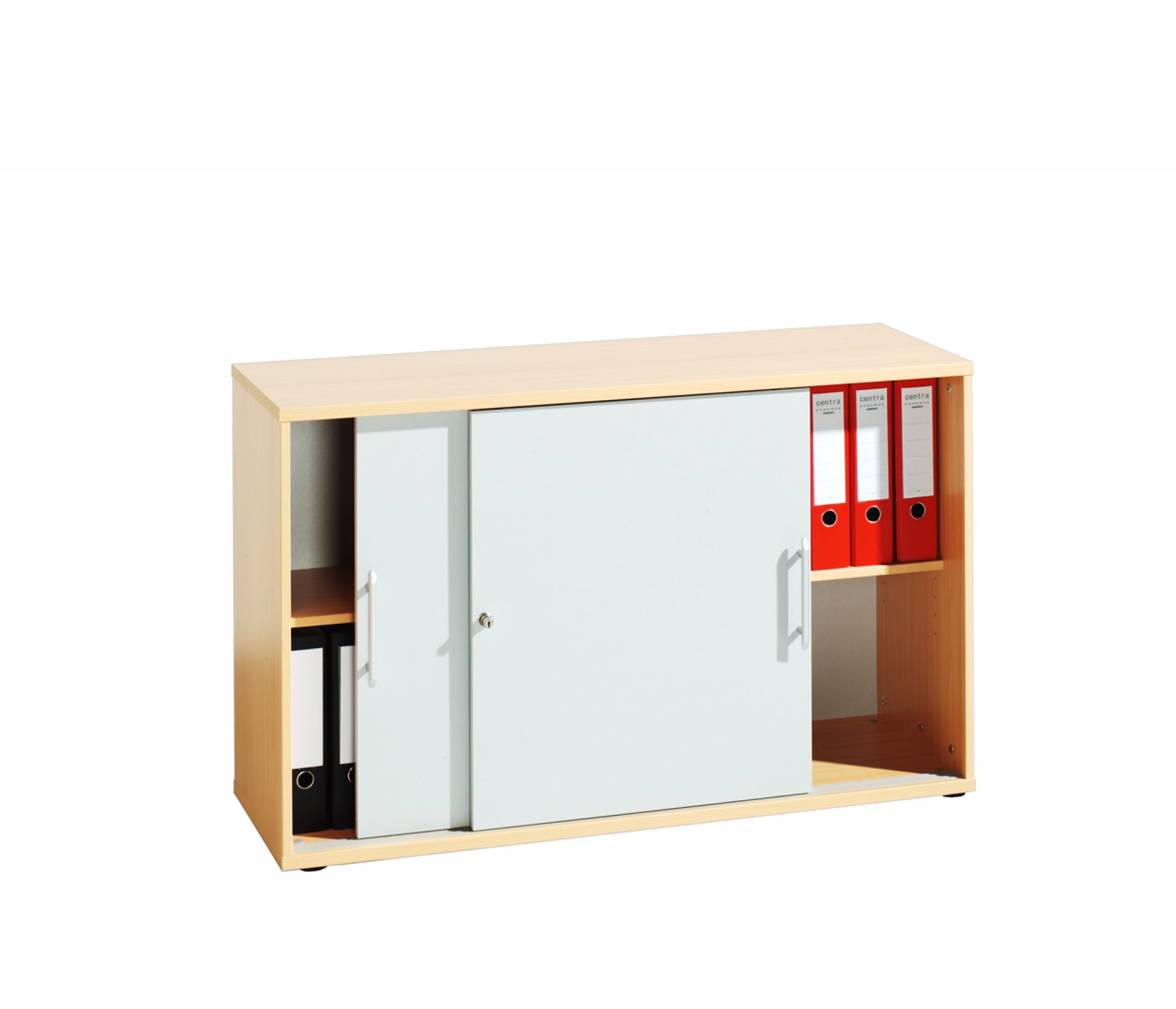 Keesburg Schiebetürenschrank 2 Ordnerhöhen hoch, 120 cm breit Büromöbel